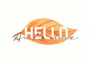 Hello Feuilles d'automne en couleurs vibrantes